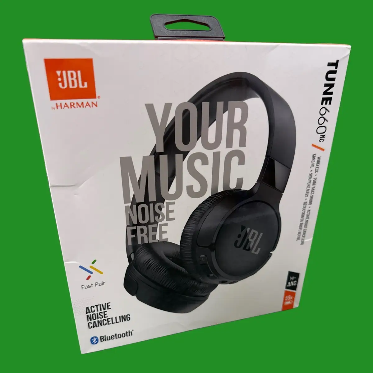 JBL Tune 660NC ANC Noise Cancelling Bluetooth Wireless Over Ear Headphones Black