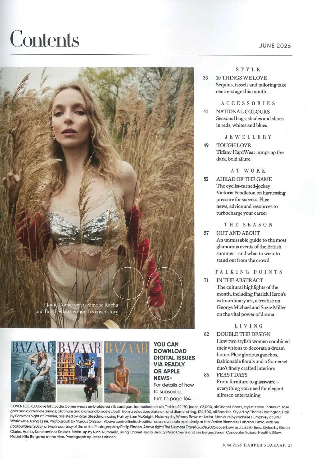Harper's Bazaar Magazine: Jodie Comer, Victoria Pendleton, Fashion, June 2026 - image 3 | Free standard UK delivery included | Discount Quality Products