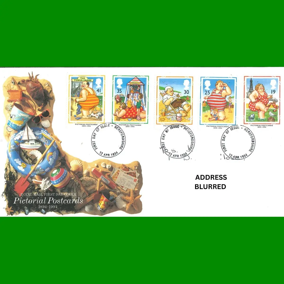 FDC Pictorial Postcards Commemorative Royal Mail First Day Cover 12.4.1994