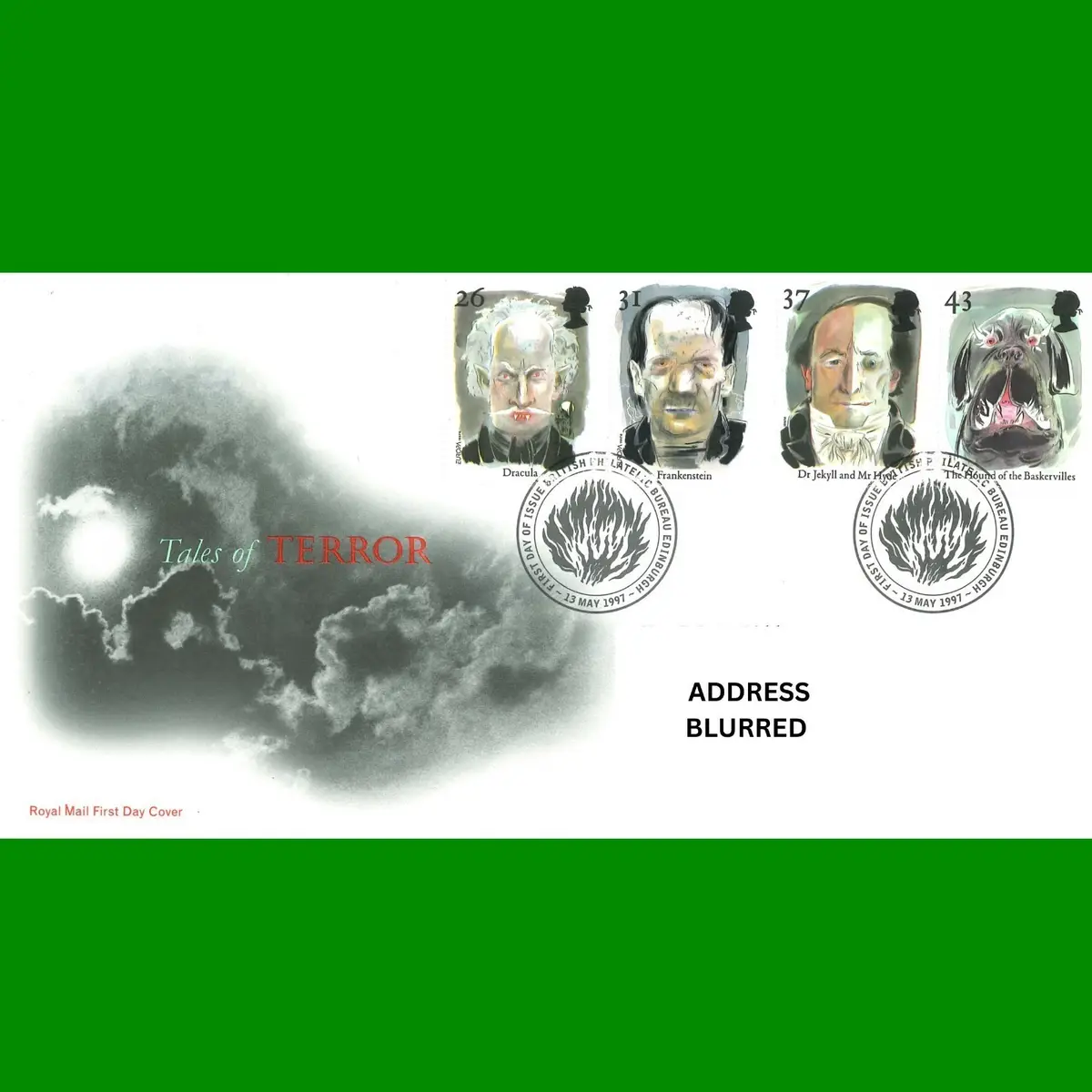 FDC Tales Of Terror Royal Mail Commemorative Stamps First Day Cover 13.5.1997