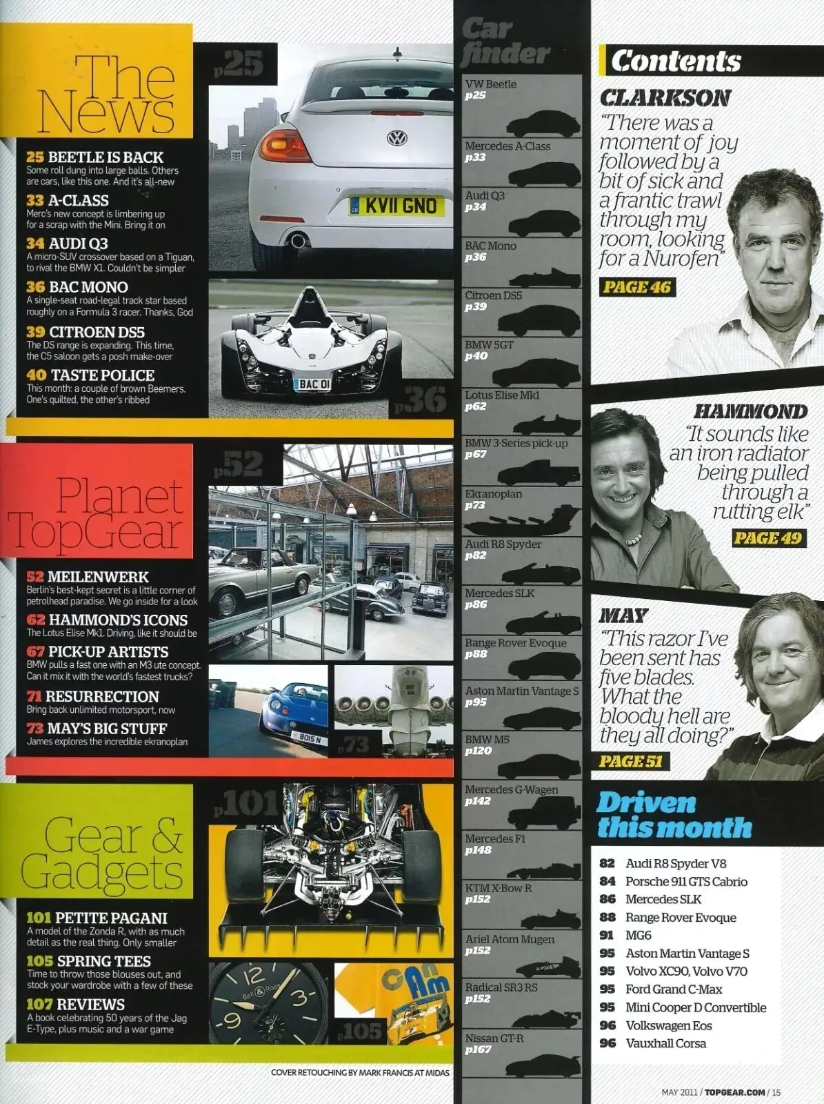 BBC Top Gear Magazine: Issue #217, McLaren GT3 Racer, BMW Concept M5, May 2011 - image 3 | Free standard UK delivery included | Discount Quality Products