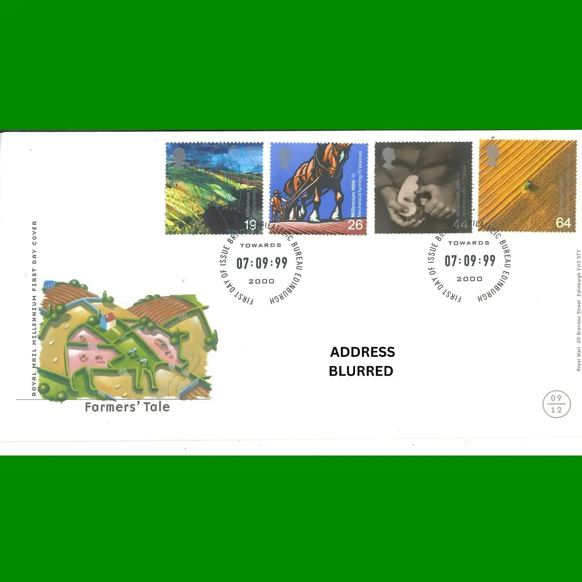 FDC Farmers Tale Royal Mail Commemorative Stamps First Day Cover 7.9.1999