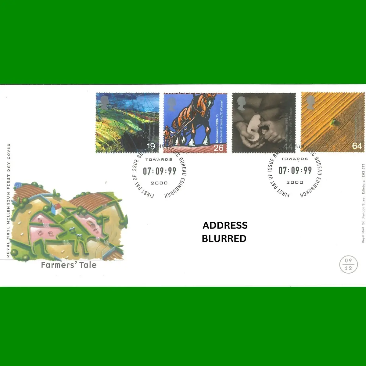FDC Farmers Tale Millennium Commemorative Royal Mail First Day Cover 7.9.1999