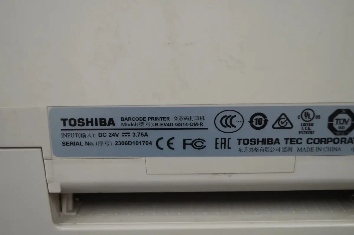 Toshiba B-EV4D-GS14-QM-R Thermal Label Barcode Printer - Untested Label Printer - image 4 | Free standard UK delivery included | Discount Quality Products