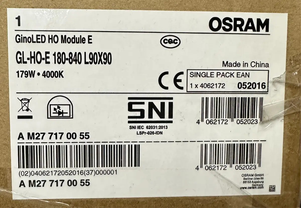 179W OSRAM LED Genoa Horticultural LED Grow Light, For Flowering Wide 4000K - image 7 | Free standard UK delivery included | Discount Quality Products