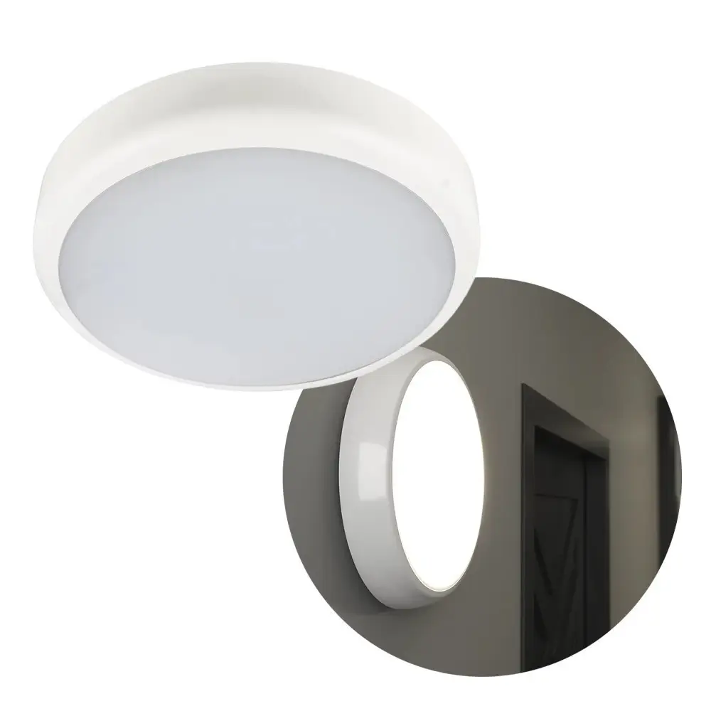 14W (=100W) LED IP44 4000K 315mm Shallow Round Bulkhead Ceiling/Wall Light - image 3 | Free standard UK delivery included | Discount Quality Products