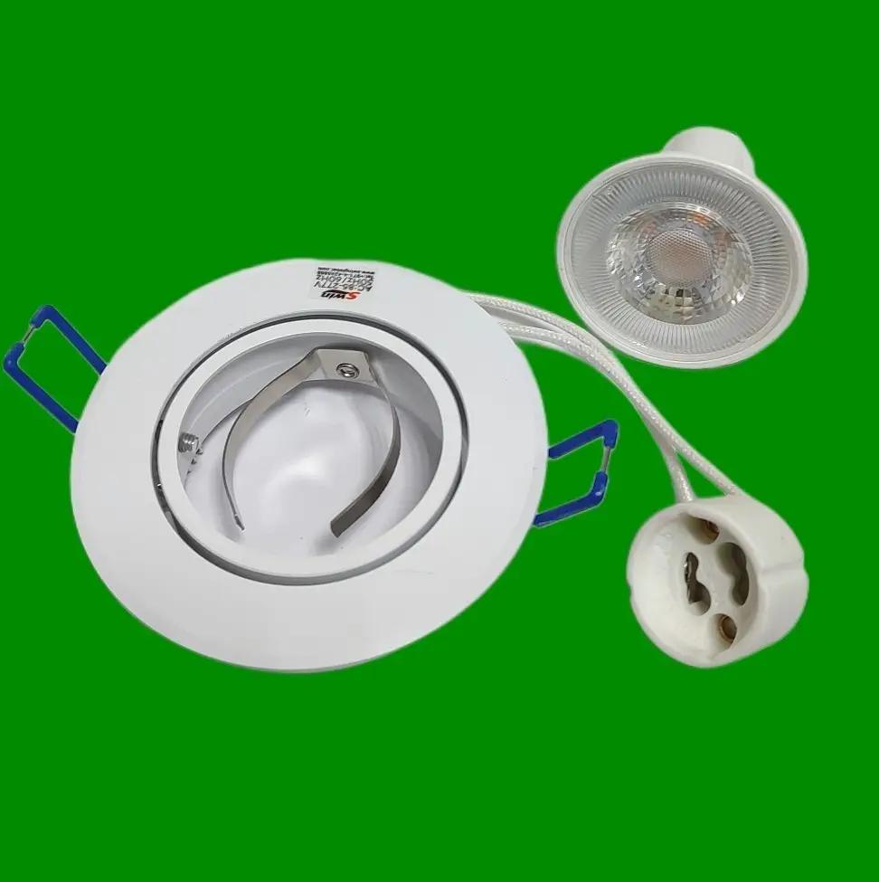 4.2W LED GU10 Tiltable Downlight, Ceiling Recessed Bathroom Spotlight & Fixture - image 2 | Free standard UK delivery included | Discount Quality Products