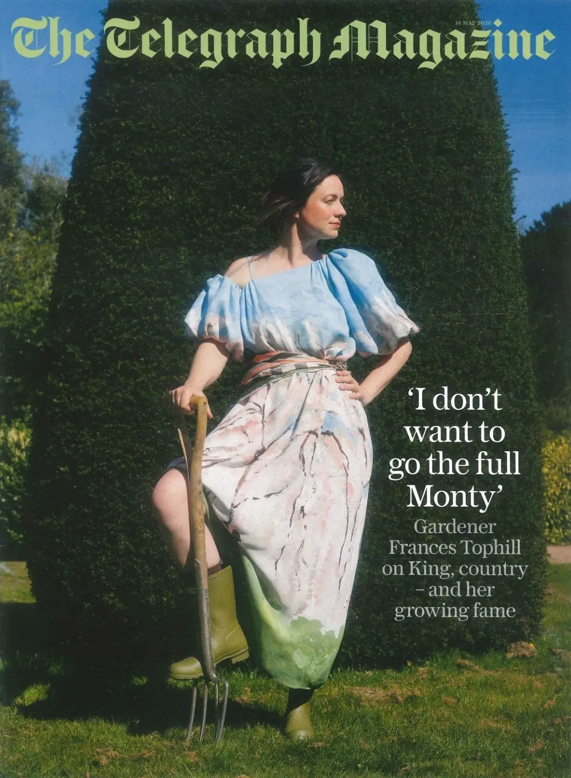 Telegraph Magazine: Frances Tophill, Hugh Fearnley, Richard Madeley, 16.5.26