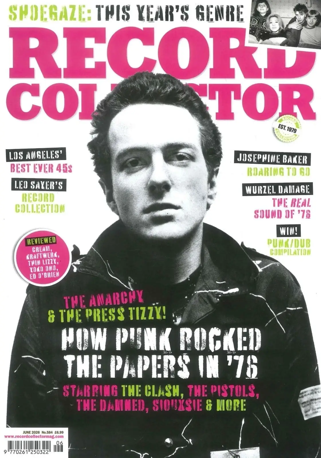 Record Collector Magazine: Punk, Clash, Pistols, Siouxsie, Shoegaze, June 2026