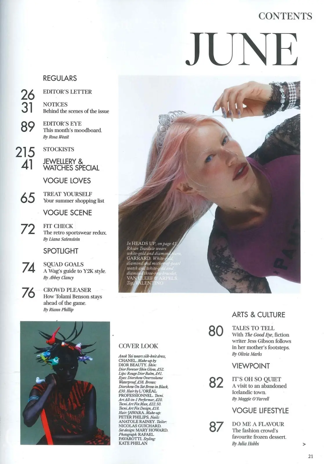 Vogue Magazine: Anok Yai, Joan Collins, Declan Rice, Summer Fantasy, June 2026 - image 3 | Free standard UK delivery included | Discount Quality Products
