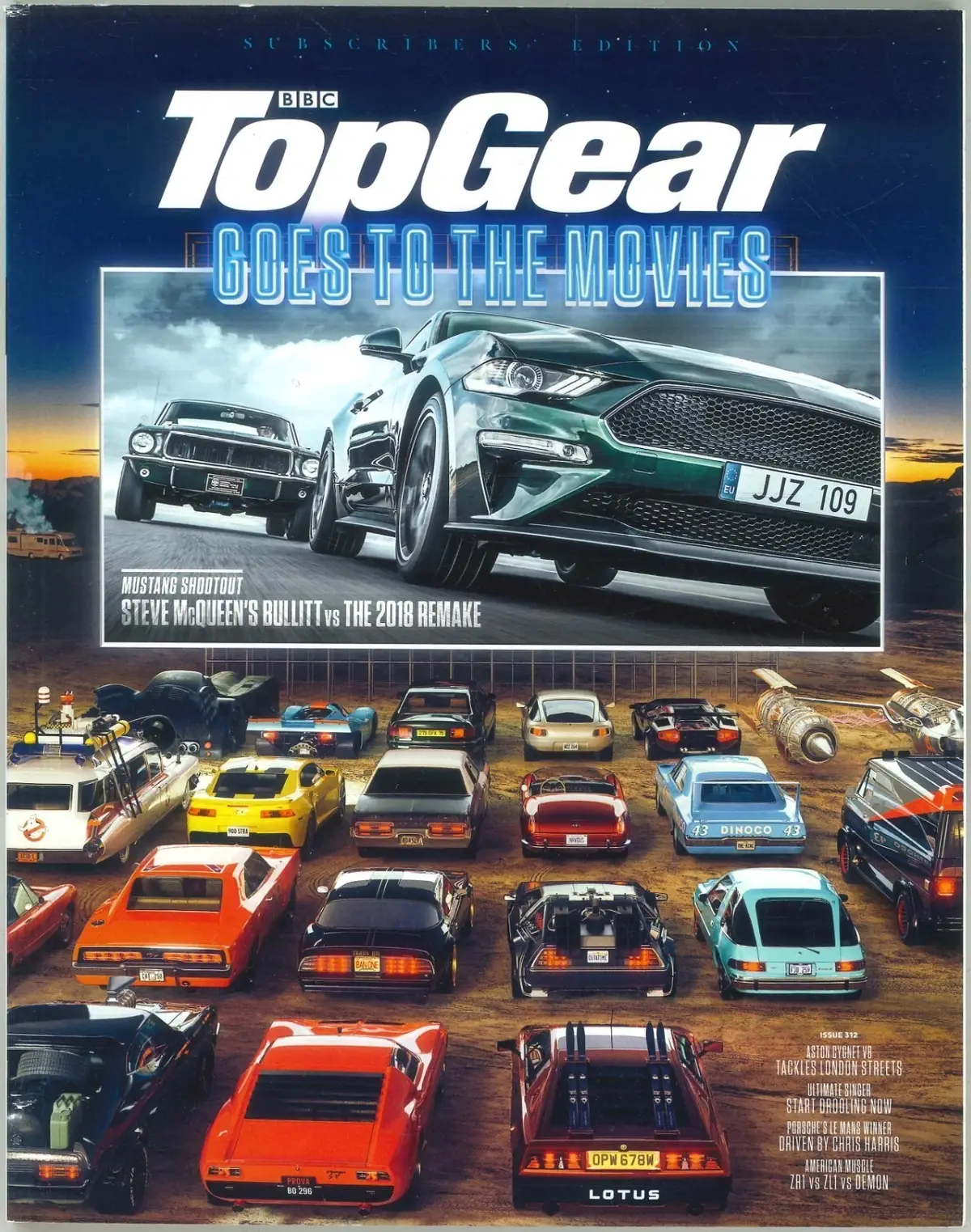 UK BBC Top Gear Magazine: Issue #312, Mustang, Porsche, Bugatti Divo, Sept 2018
