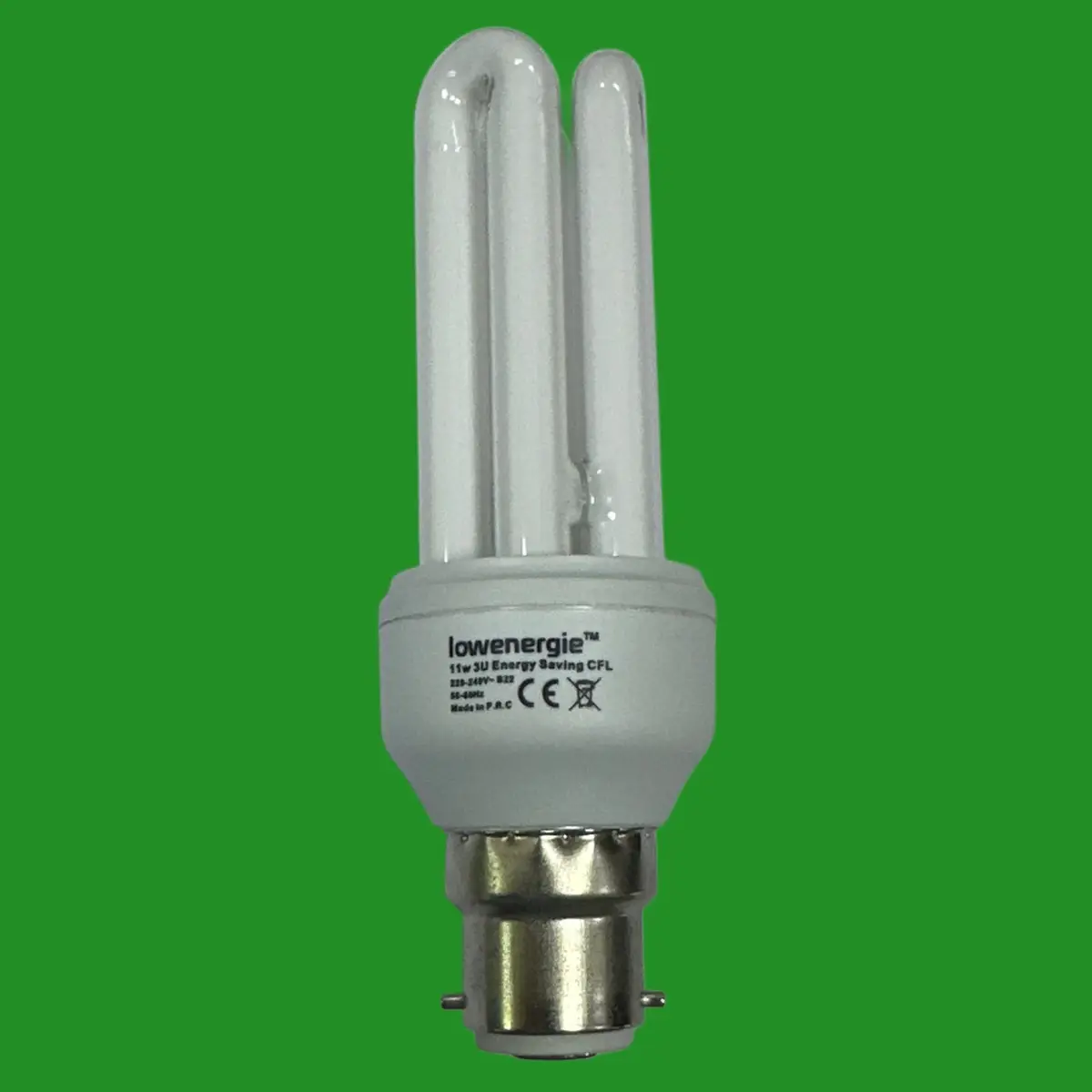 11W (=60W) Lowenergie Low Energy Power Saving CFL Stick Light Bulbs BC B22 Lamp - image 2 | Free standard UK delivery included | Discount Quality Products