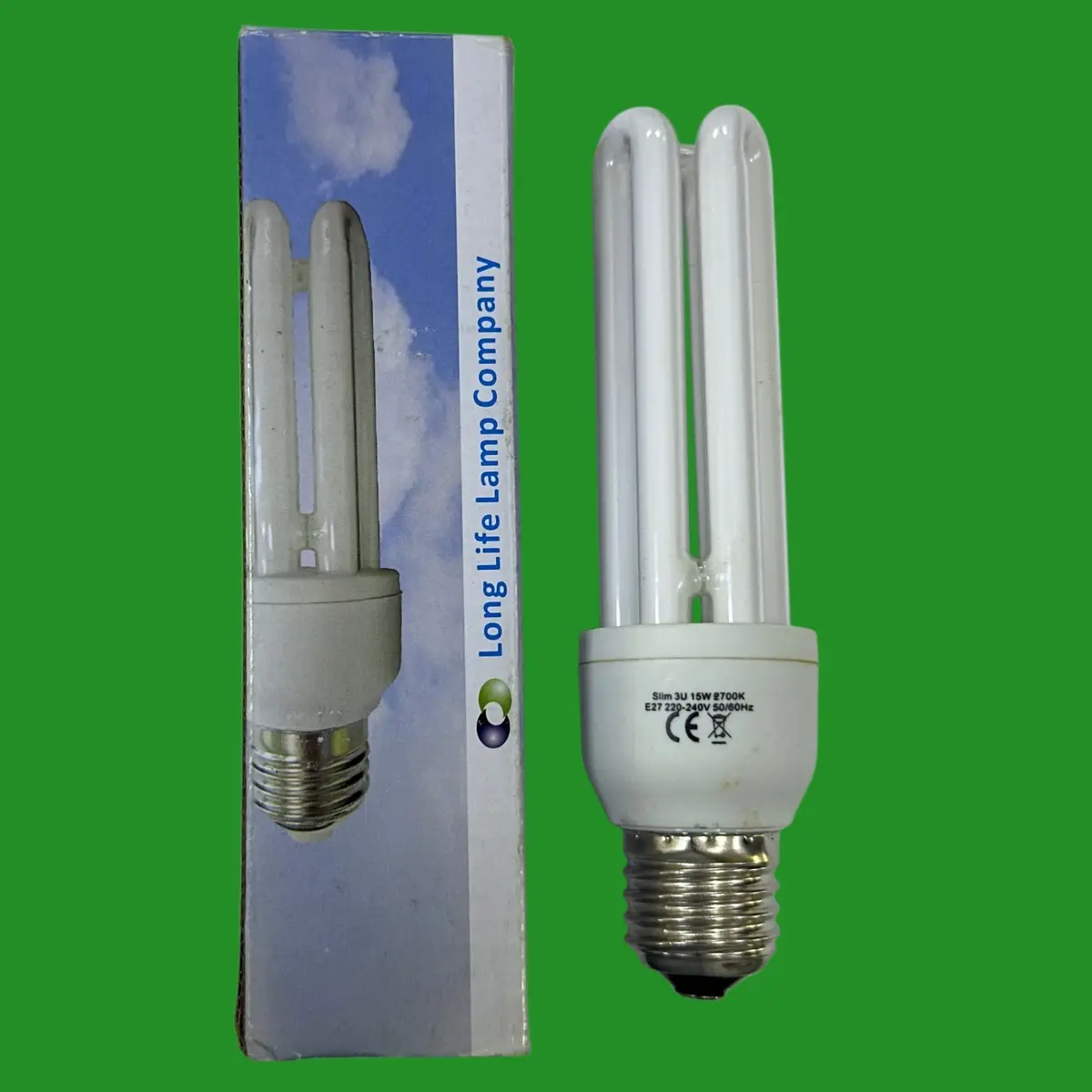 15W (=65W) Long Life Low Energy CFL Stick Light Bulb 2700K ES E27 Edison Screw