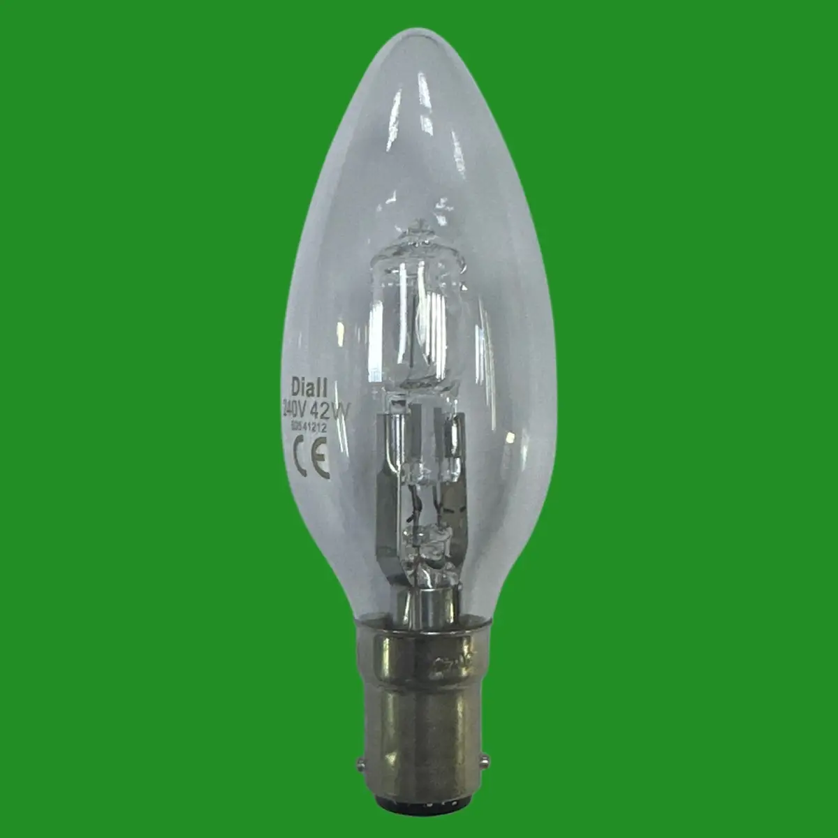 2x 42W (=54W) DIALL Dimmable Eco Halogen Clear Candle Light Bulbs SBC B15 Lamp - image 3 | Free standard UK delivery included | Discount Quality Products