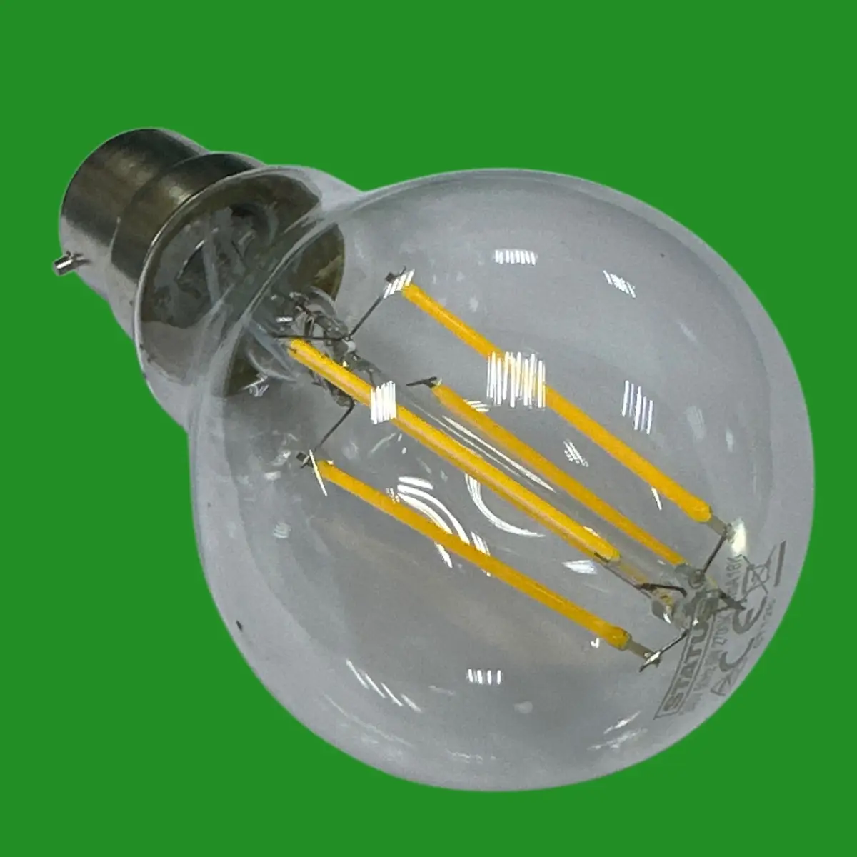6.5W (=60W) Clear LED Filament GLS Light Bulb, Bayonet Cap BC B22, 2700K Lamp - image 3 | Free standard UK delivery included | Discount Quality Products