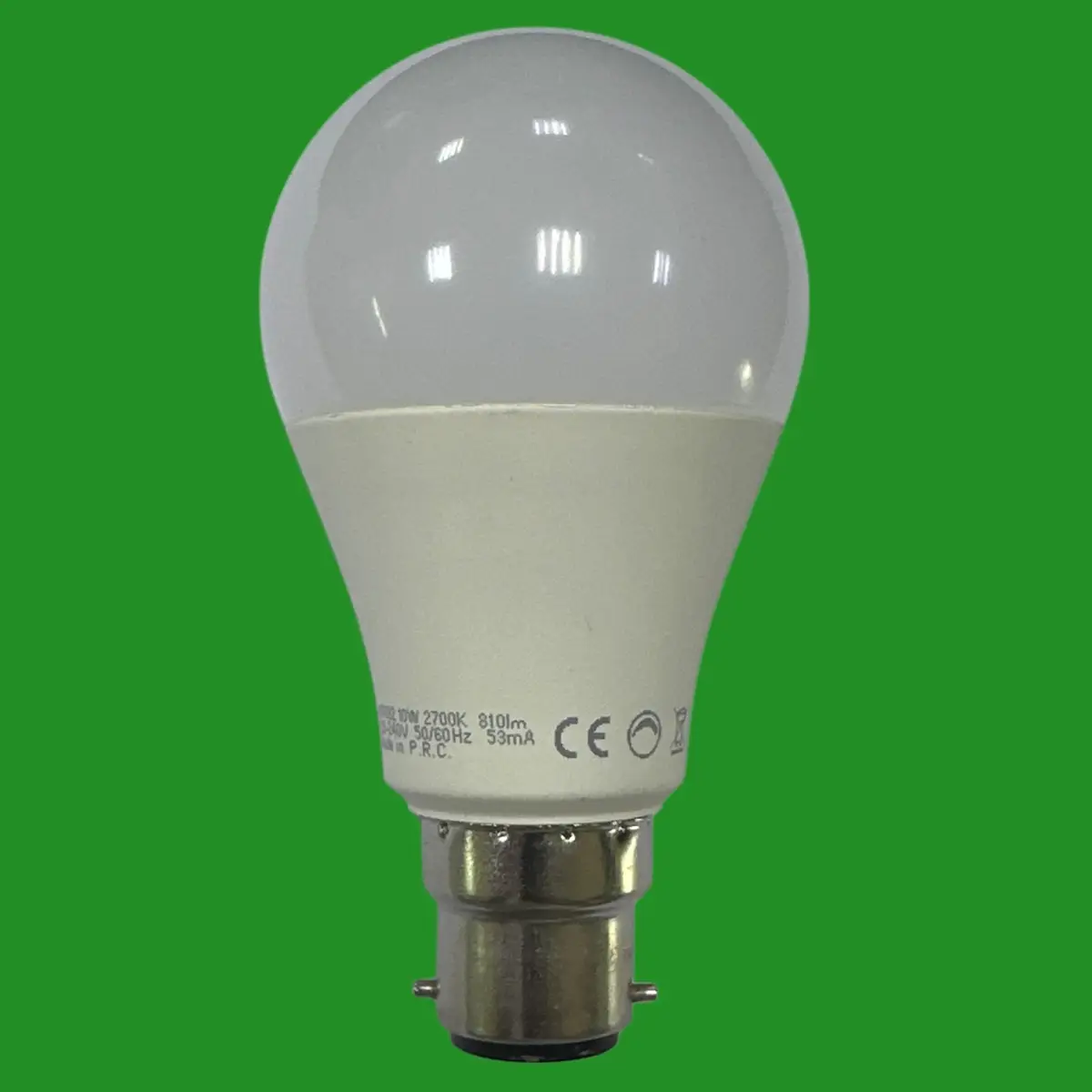 1x 10W (=60W) Wiko Dimmable LED GLS A60 Light Bulbs BC B22 2700K Bayonet Lamp - image 2 | Free standard UK delivery included | Discount Quality Products