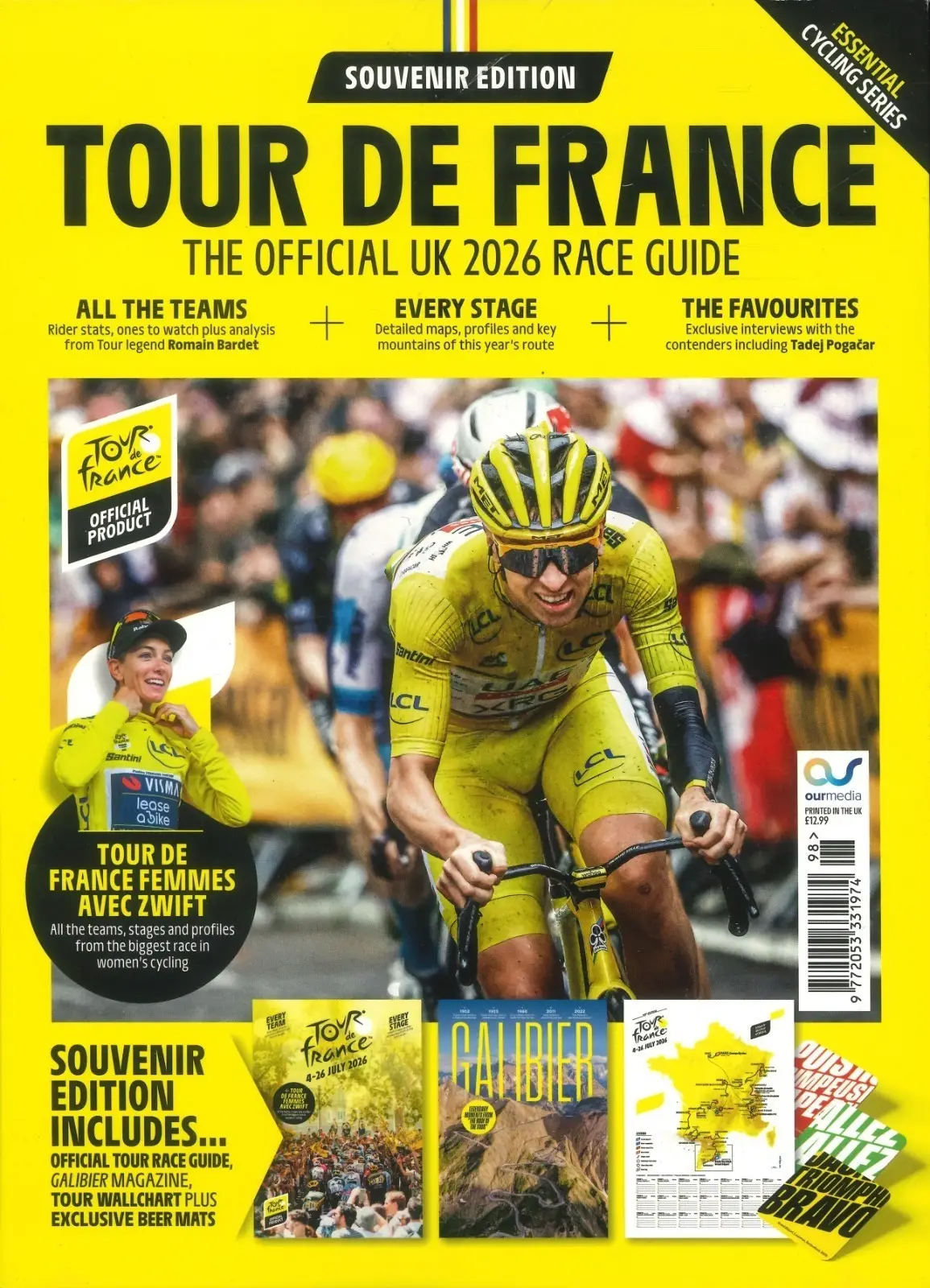 Tour de France Souvenir Edition Official 2026 Race Guide, Magazine, Wallchart