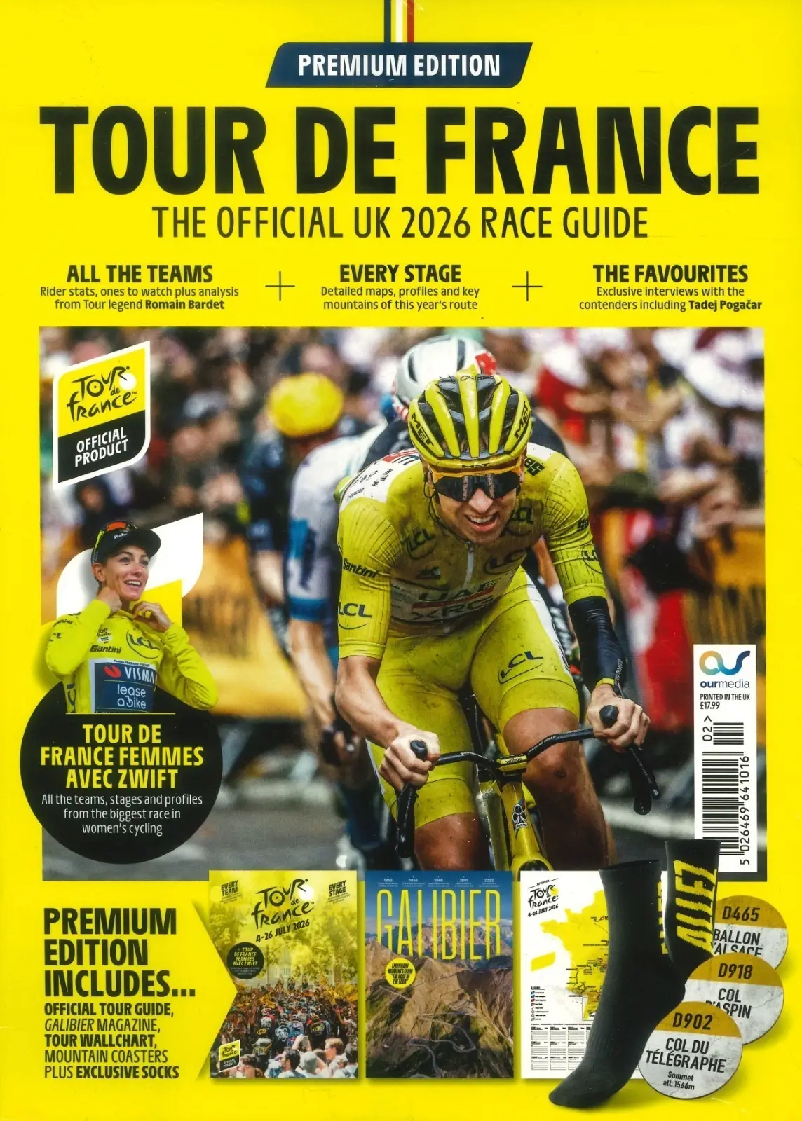 Tour de France Premium Edition Official 2026 Race Guide, Magazine, Wallchart