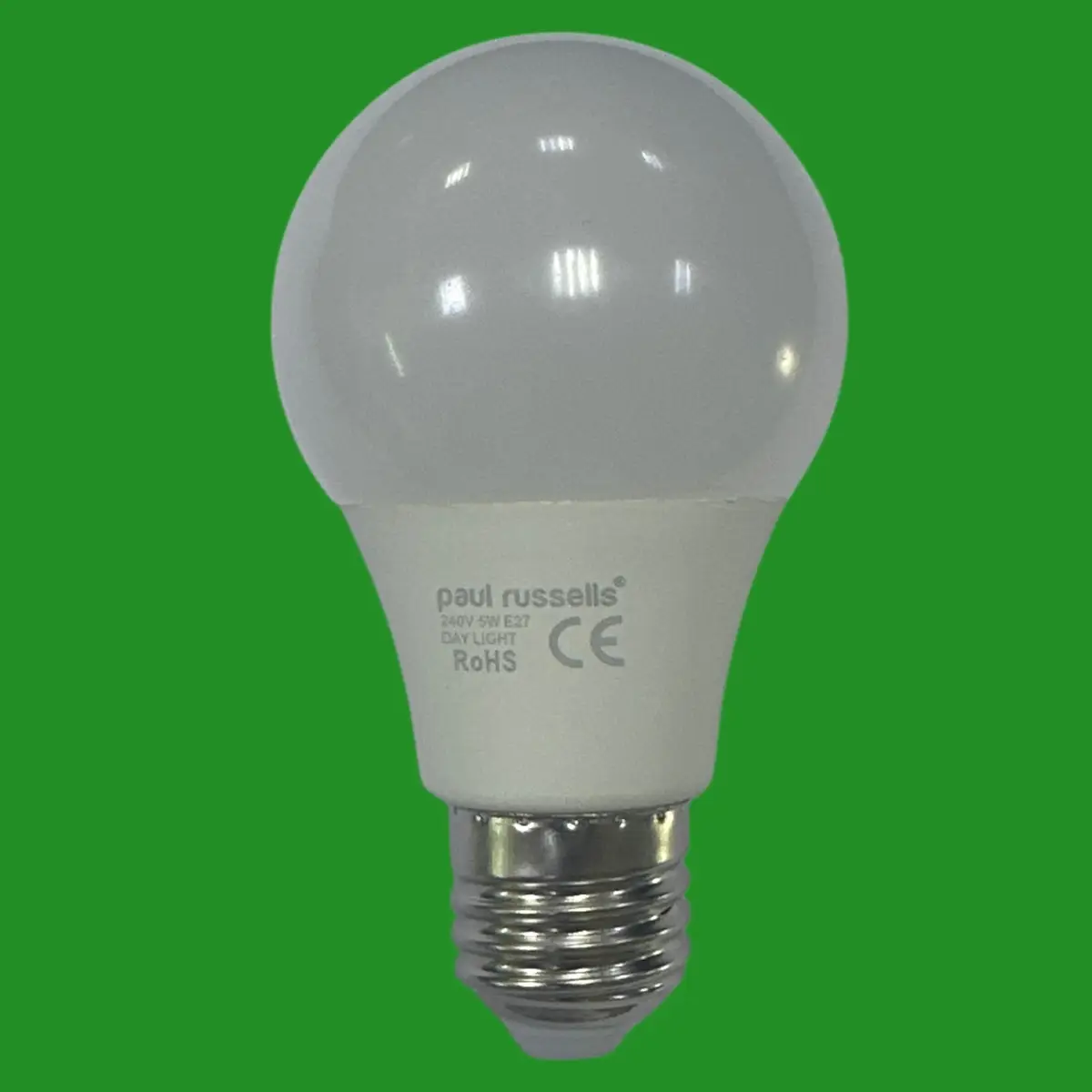 2x 5W =40W Paul Russells GLS LED Light Bulbs ES E27 Edison Screw 6500K Daylight - image 2 | Free standard UK delivery included | Discount Quality Products