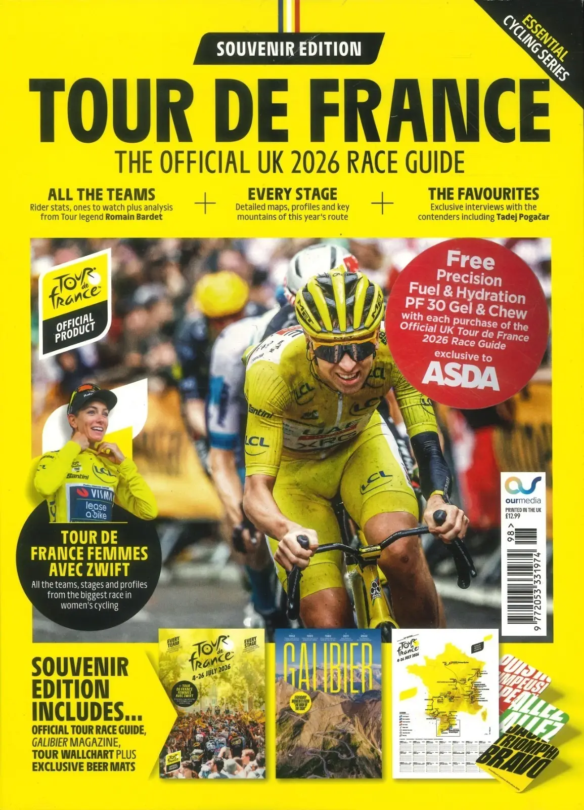 Tour de France ASDA Ver. Souvenir Edition Official 2026 Race Guide, Magazine