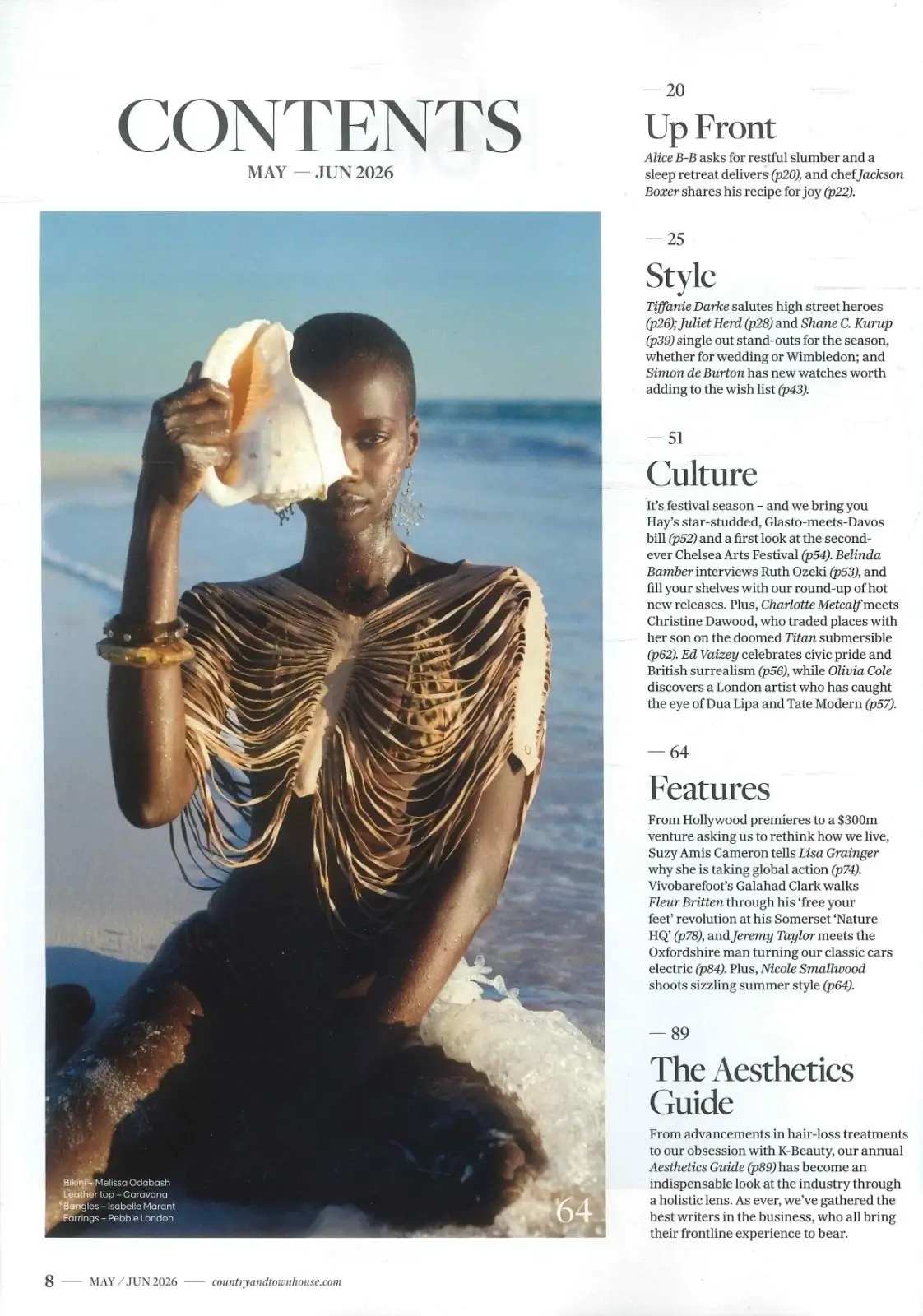 Country & Town House Magazine: Suzy Amis Cameron, Harland Miller May/June 2026 - image 3 | Free standard UK delivery included | Discount Quality Products