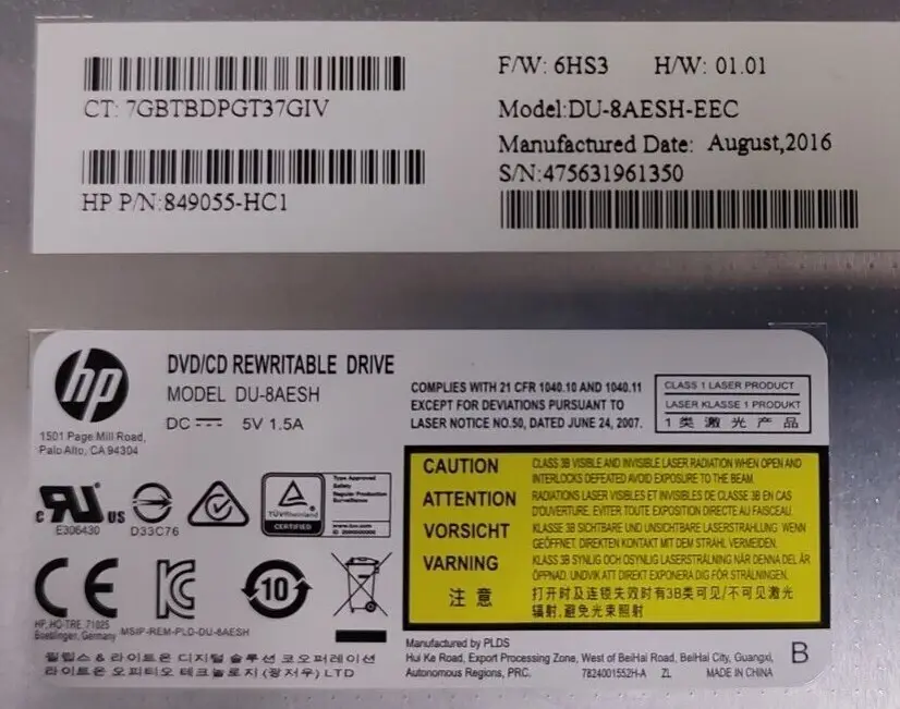 HP OMEN-X by HP 900-099nn, DVD CD Rewritable Optical Disc Drive, DU-8AESH-EEC - image 5 | Free standard UK delivery included | Discount Quality Products