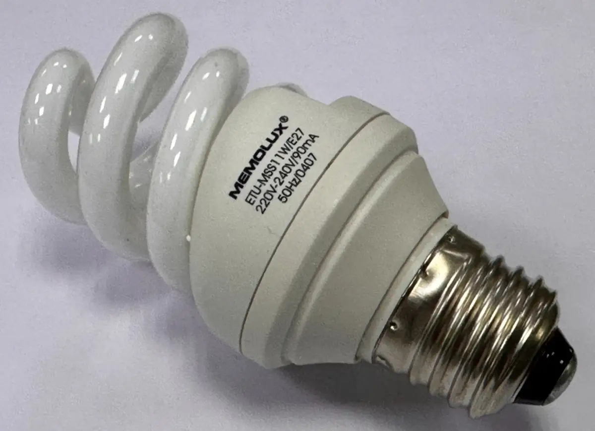 4x 11W Memolux Mini Spiral CFL Low Energy Light Bulbs 2700K Edison Screw E27 ES - image 3 | Free standard UK delivery included | Discount Quality Products