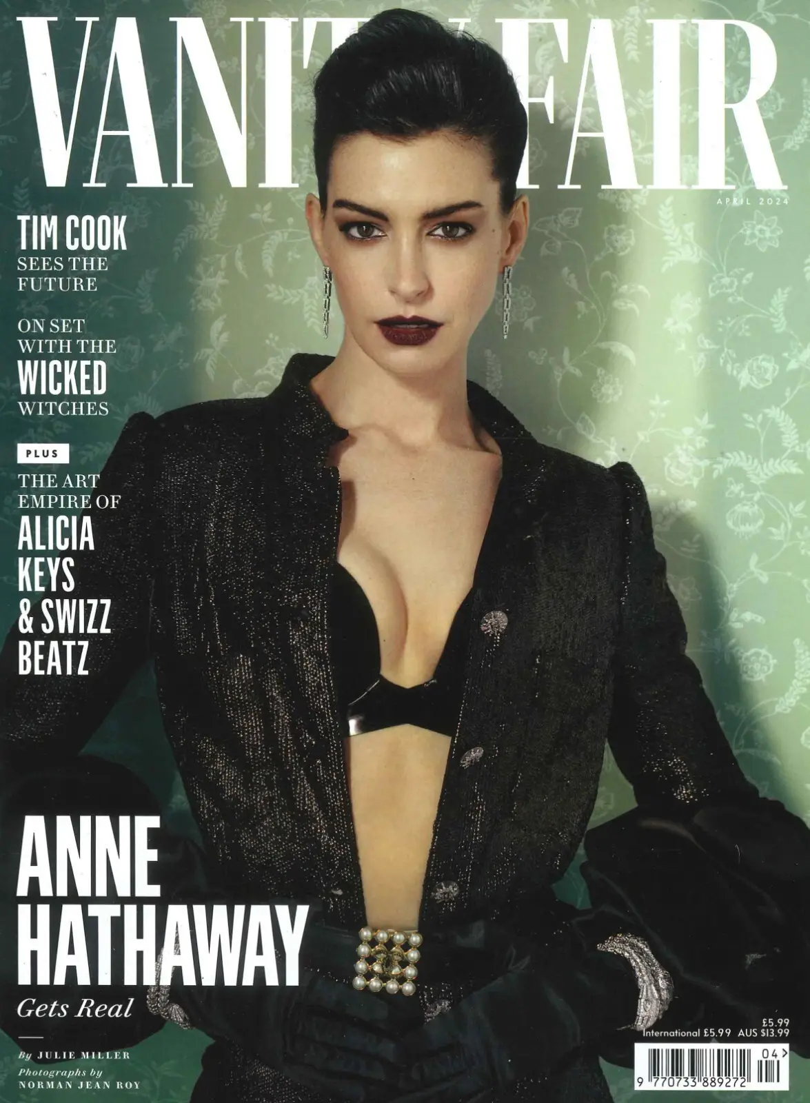 Vanity Fair Magazine: Anne Hathaway, Swizz Beatz, Alicia Keys, Style, April 2024