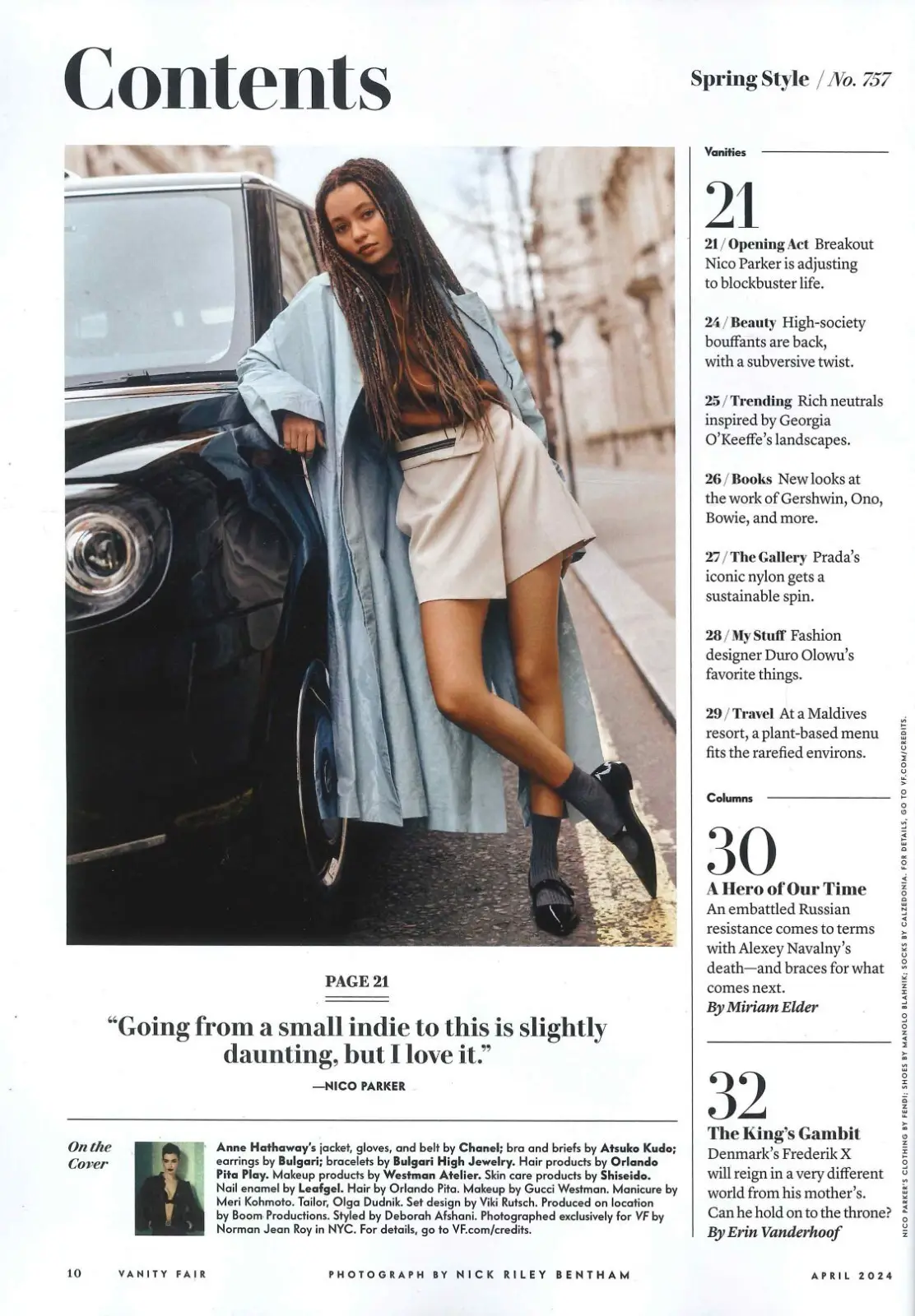 Vanity Fair Magazine: Anne Hathaway, Swizz Beatz, Alicia Keys, Style, April 2024 - image 2 | Free standard UK delivery included | Discount Quality Products