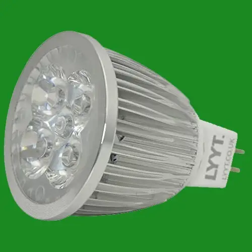1x 4W (=35W) LED Ultra Low Energy, Long Barrel 12V MR16, GU5.3 Spot Light Bulbs - image 2 | Free standard UK delivery included | Discount Quality Products