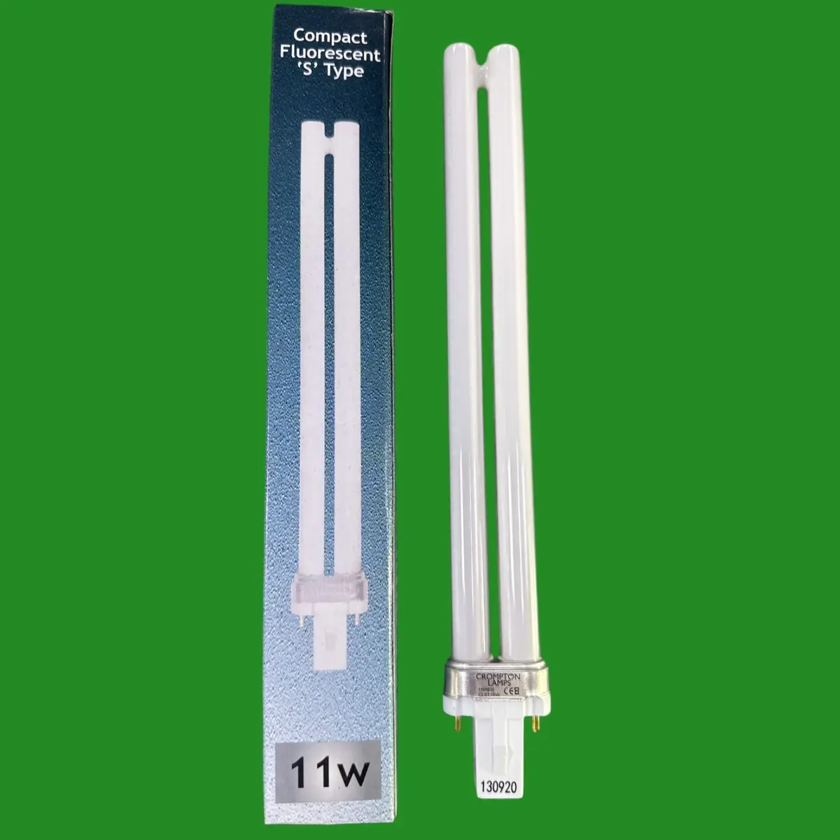 1x 11W Crompton G23 2 pin Low Energy CFL PLS Stick Bulb 3500K White Lamp