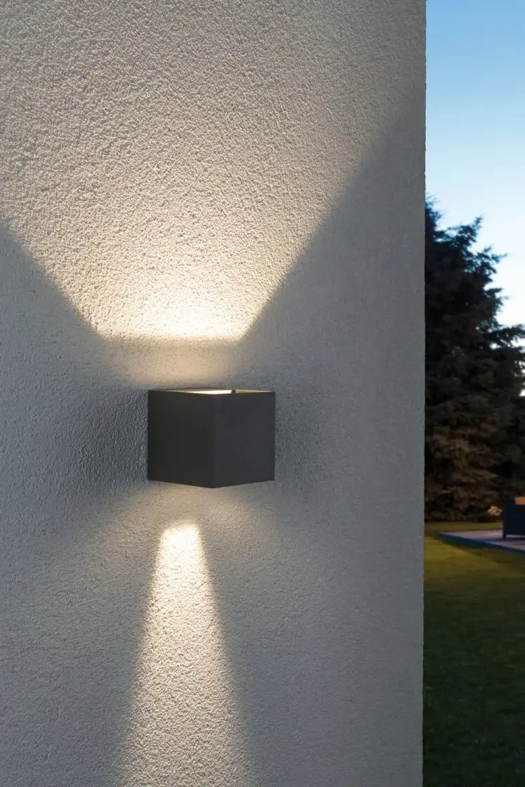 Paulmann Cybo Square IP65 Outdoor LED Wall Light Up Down Lamp Exterior Luminaire - image 4 | Free standard UK delivery included | Discount Quality Products