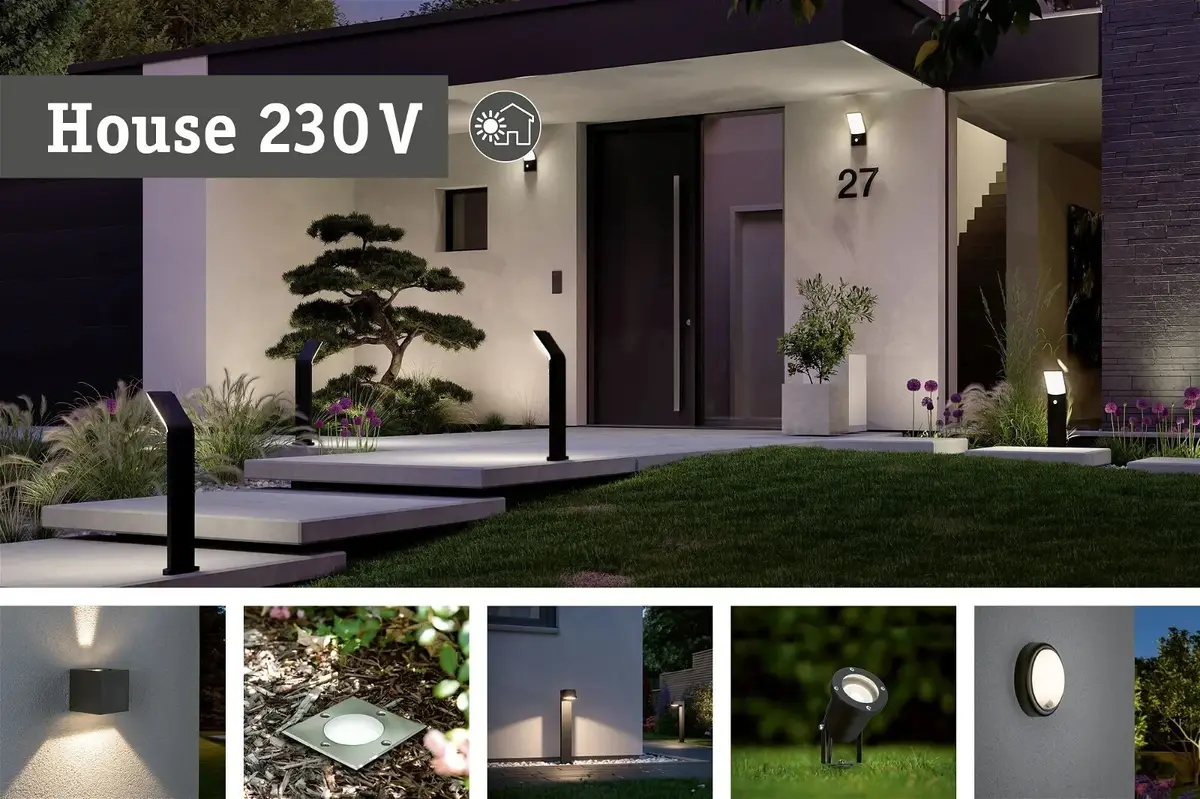 Paulmann Cybo Square IP65 Outdoor LED Wall Light Up Down Lamp Exterior Luminaire - image 9 | Free standard UK delivery included | Discount Quality Products