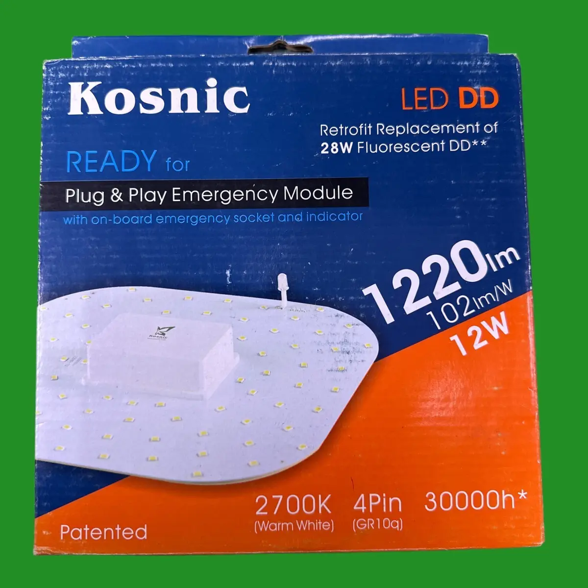 12W (=28W) Kosnic LED GR10q 4 pin 2700K 2D Light Bulb DD For Emergency Module
