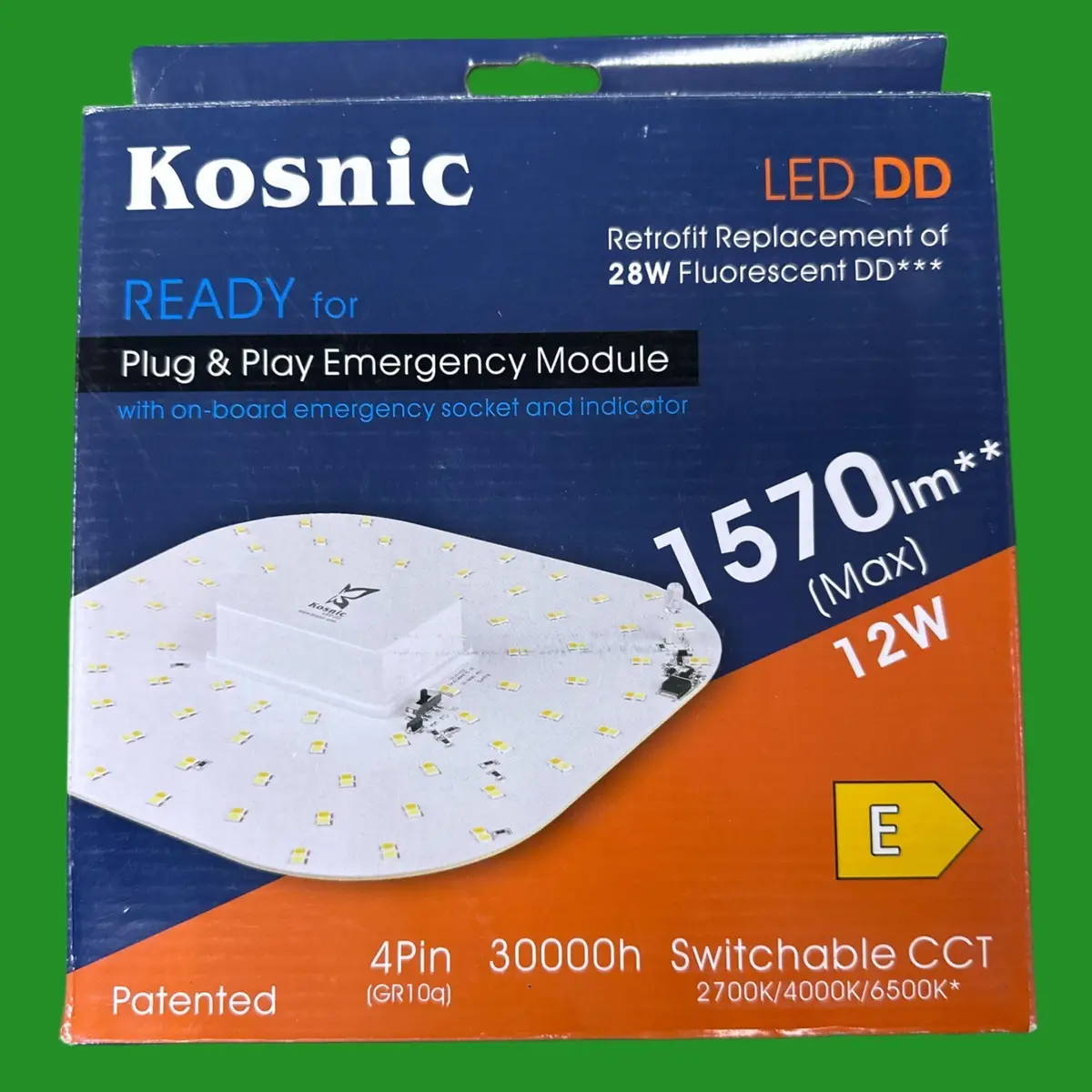 12W (=28W) Kosnic LED GR10q 4 pin CCT 2D Light Bulb DD For Emergency Module