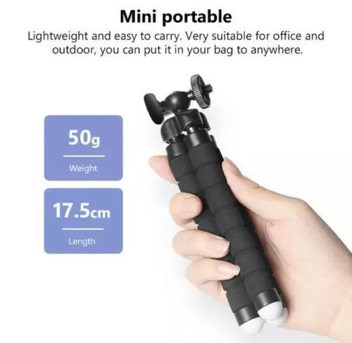 Mini Flexible Octopus Leg Tripod, Smartphone, Camera, GoPro Holder, Red / Black - image 5 | Free standard UK delivery included | Discount Quality Products