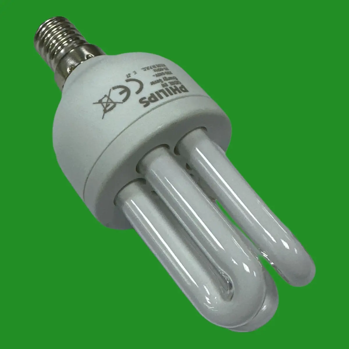 1x 8W (=40W) Philips CFL Stick Light Bulb E14 SES Low Energy Power Saving 2700K - image 3 | Free standard UK delivery included | Discount Quality Products