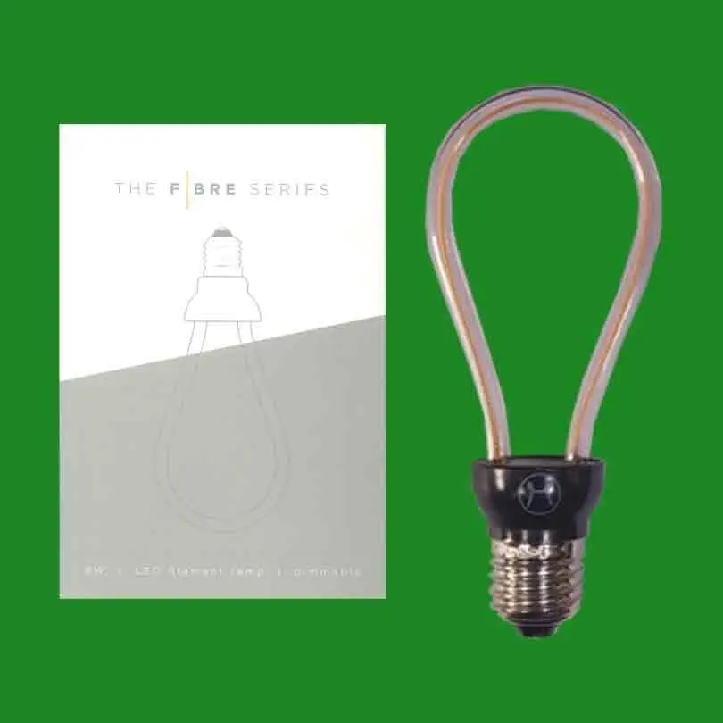8W The Fibre Series ST64 Dimmable Edison Screw ES E27 2600K LED Filament Lamp