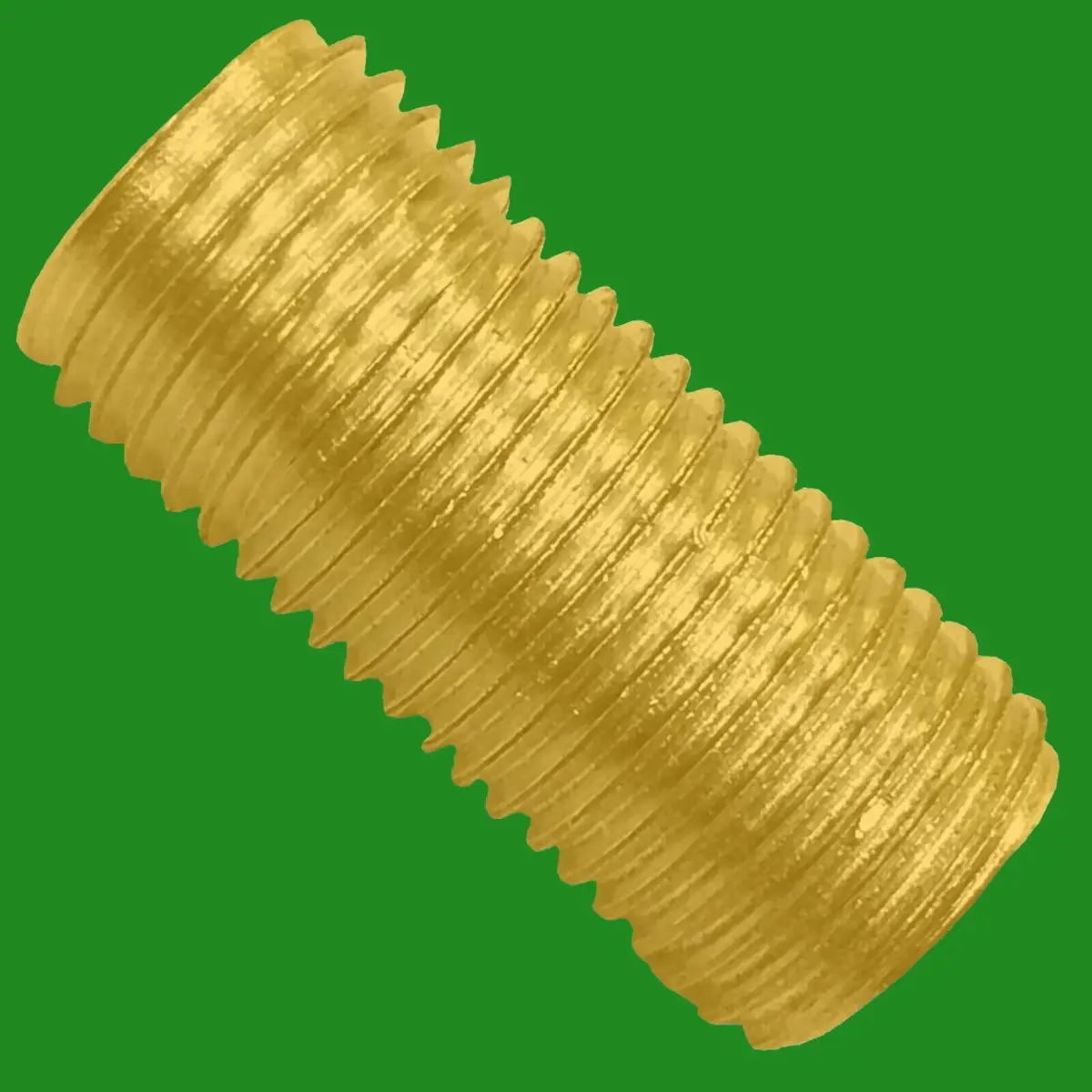 2x M10 20mm x 10mm Brass Allthread Hollow Threaded Rod Tube Electrical Lamp - image 2 | Free standard UK delivery included | Discount Quality Products