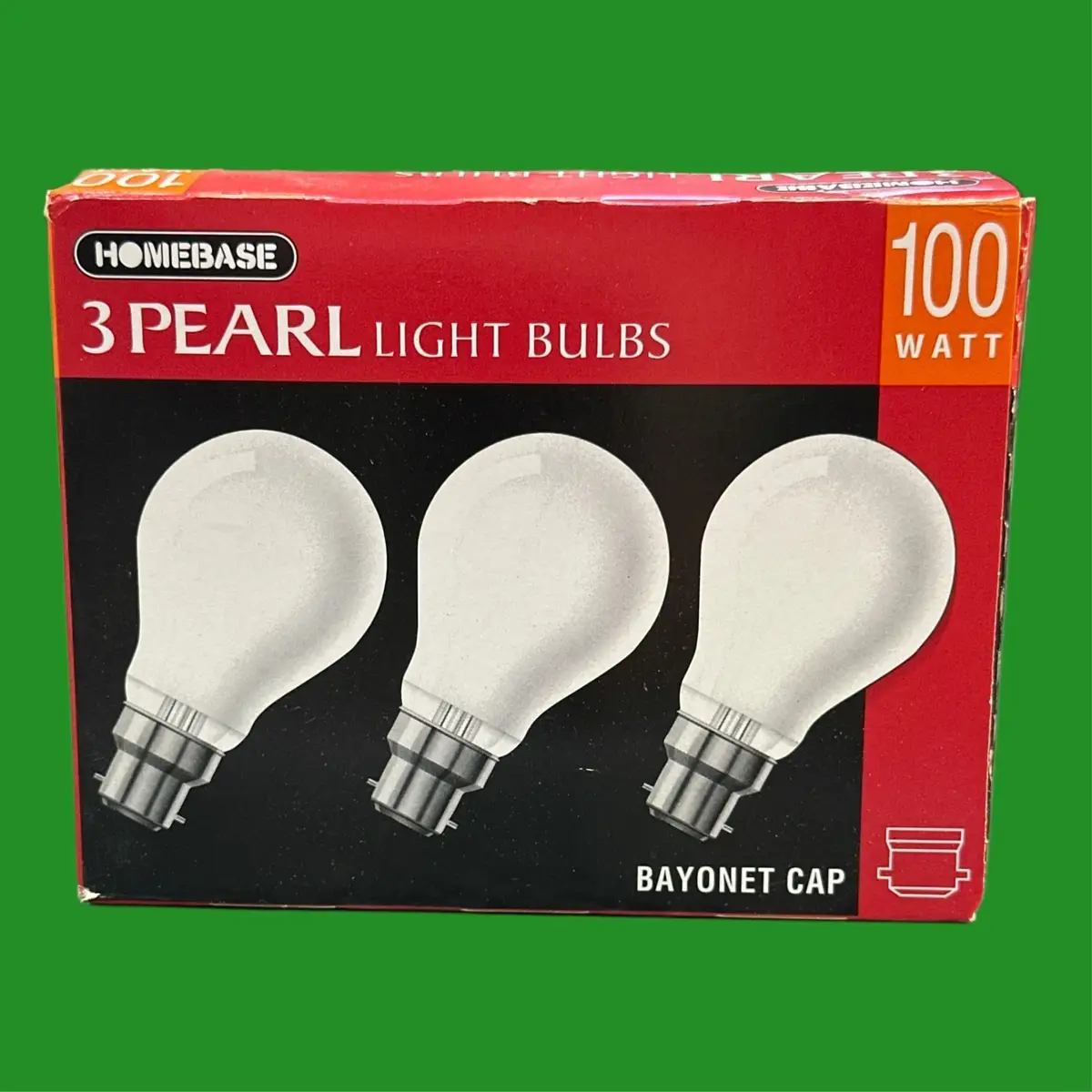 3x 100W GLS Incandescent Dimmable Standard Frosted Pearl BC B22 Light Bulb Lamp