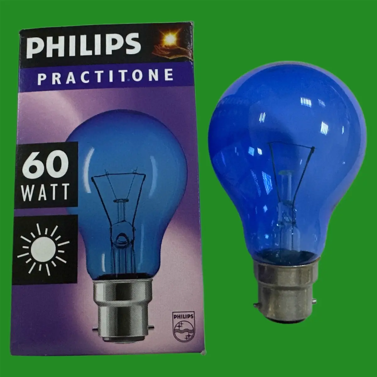 60W Philips GLS Natural Daylight Simulation SAD Light Bulb B22 Therapy Art Craft