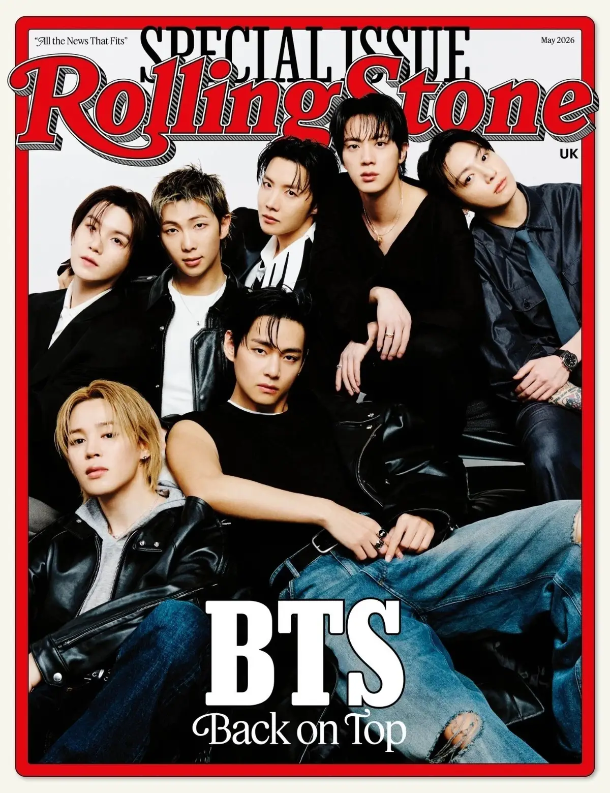 Rolling Stone Magazine: BTS, RM, Jung Kook, Suga, V, Jimin, May 2026 [PRE-ORDER]