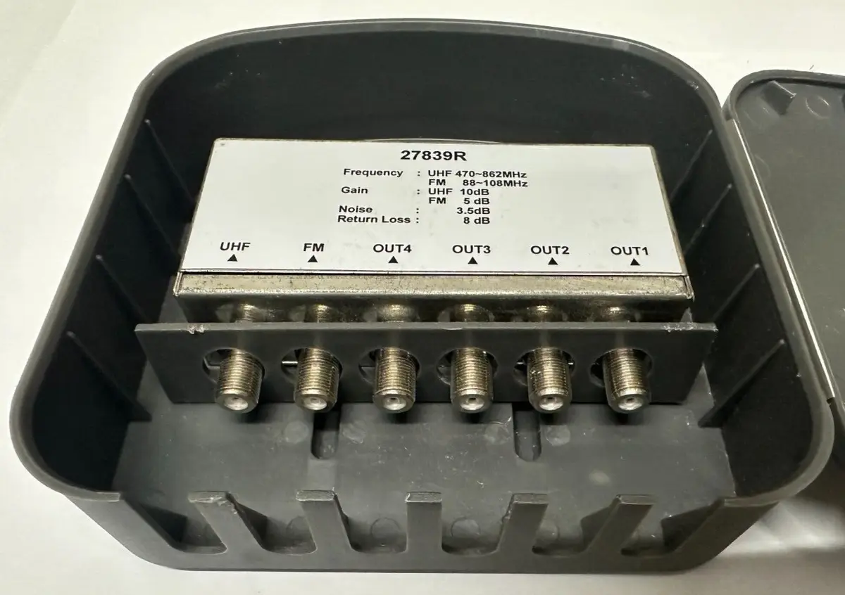 SLx4MF 4 Way Masthead Signal Gain Amplifier UHF Digital TV FM Booster 47-862MHz - image 3 | Free standard UK delivery included | Discount Quality Products
