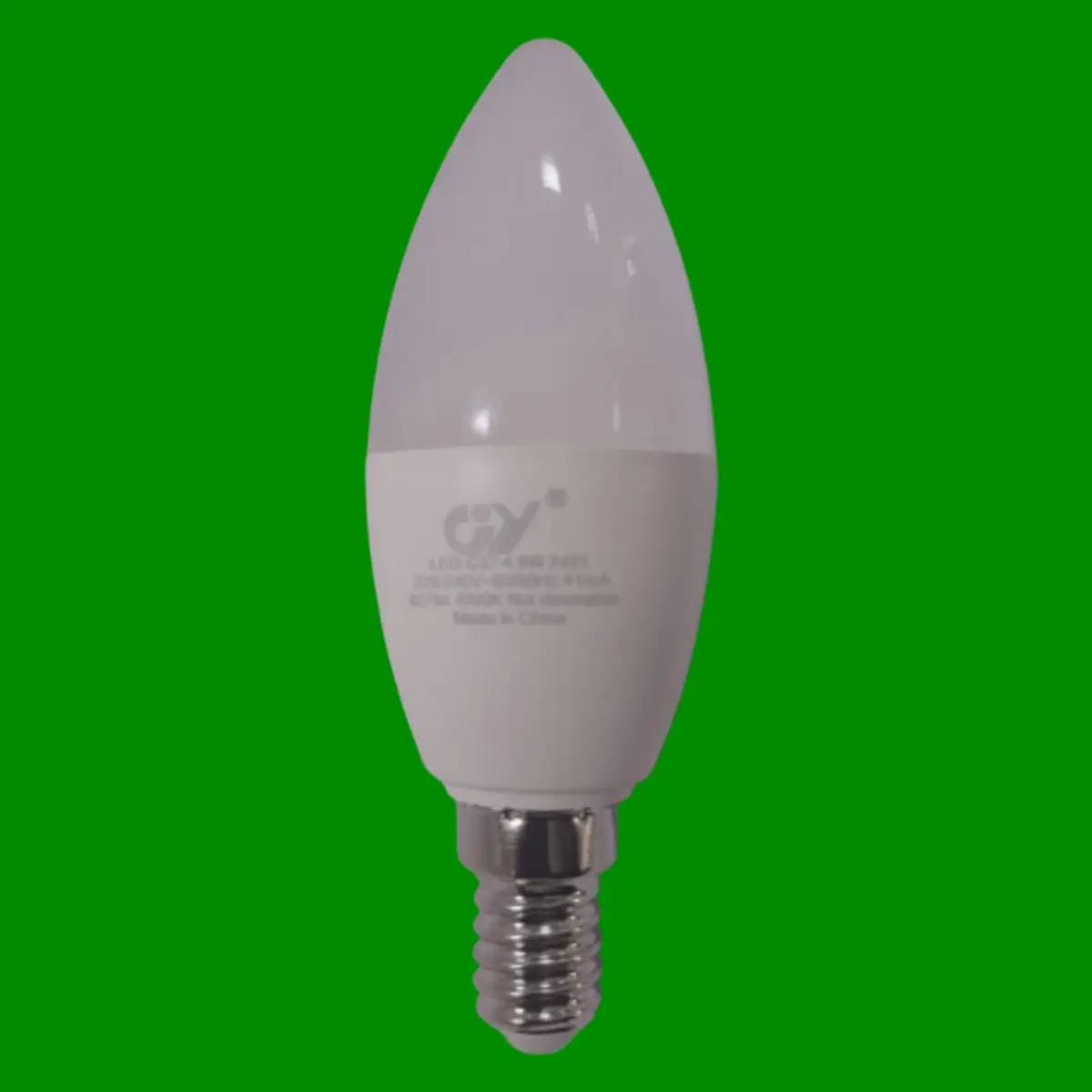 12x 4.9W Frosted LED Candle Cool White 4000K Small Screw SES E14 Light Bulb Lamp
