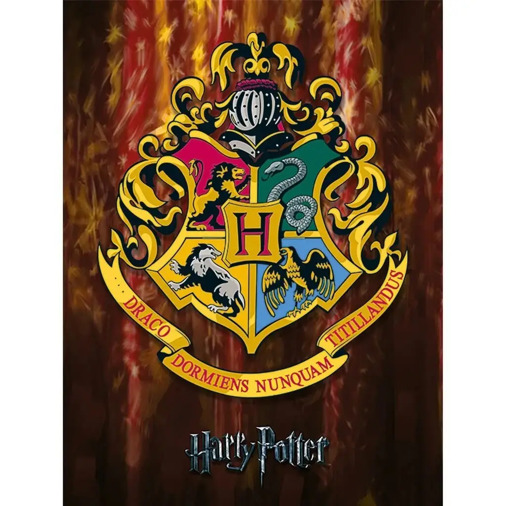 Harry Potter Large Canvas, Hogwarts Crest, Official 60cm x 80cm Wall Art