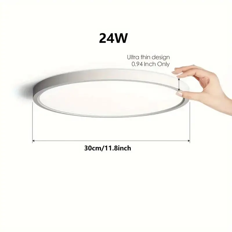24W LED PIR Radar Motion Sensor Round Ceiling Light Porch Hallway Garage 6000K - image 5 | Free standard UK delivery included | Discount Quality Products