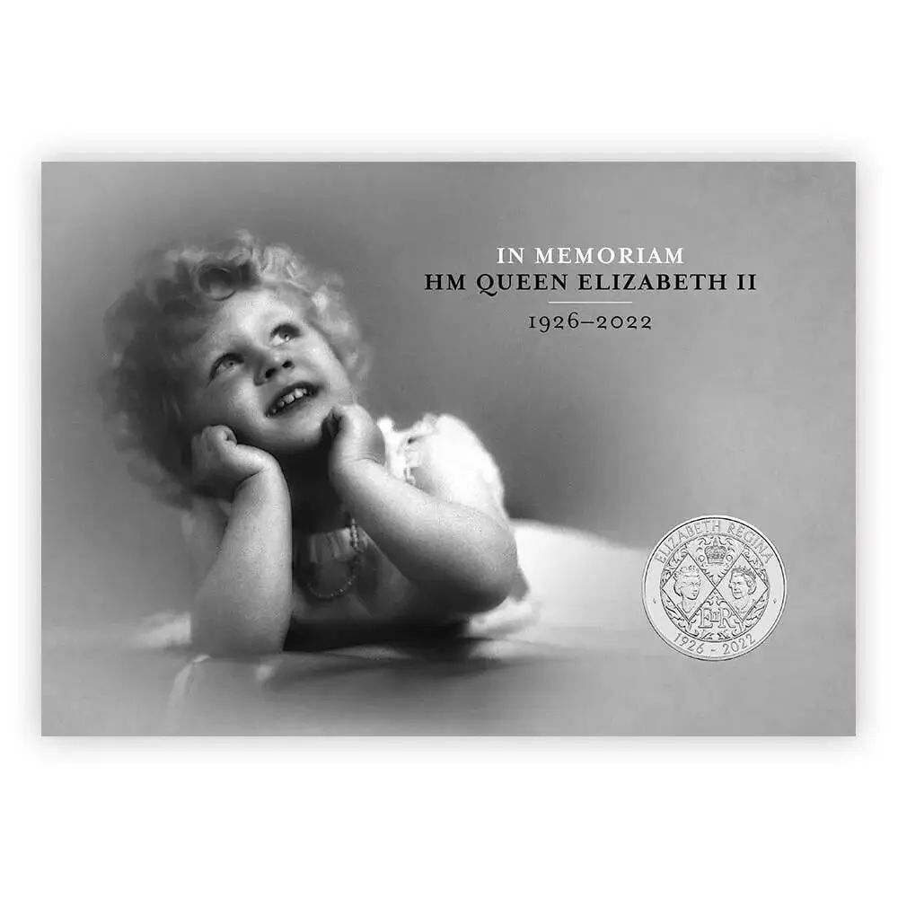 In Memoriam: HM Queen Elizabeth II Brilliant Uncirculated £5 Coin & Stamps Cover - image 3 | Free standard UK delivery included | Discount Quality Products