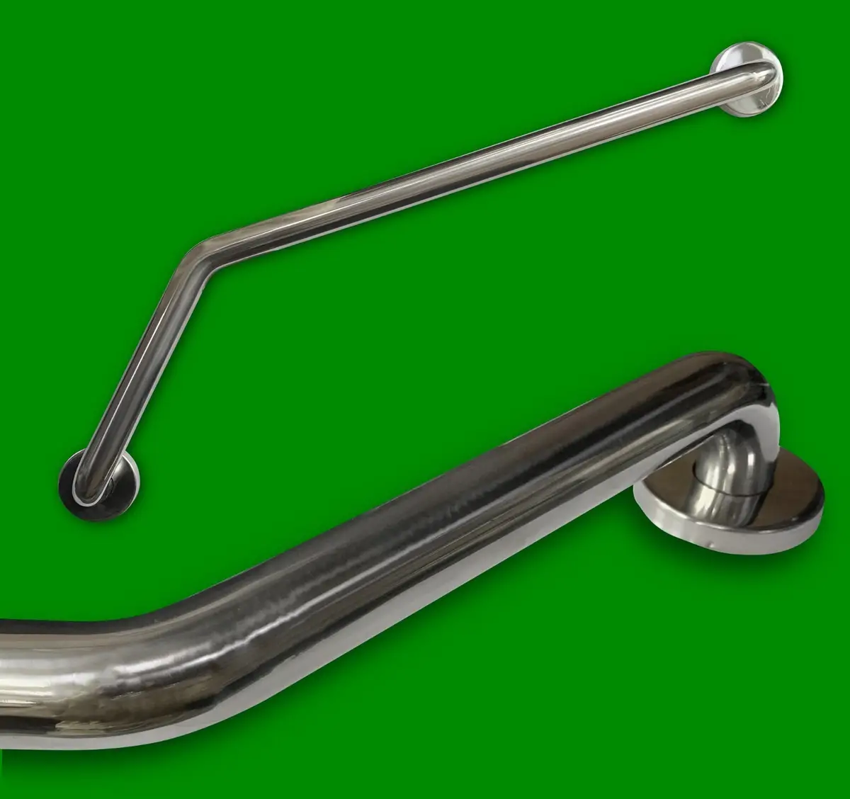 Bathroom Angled Handrail, Elderly Disabled Safety, Wall Toilet Support 250x590mm