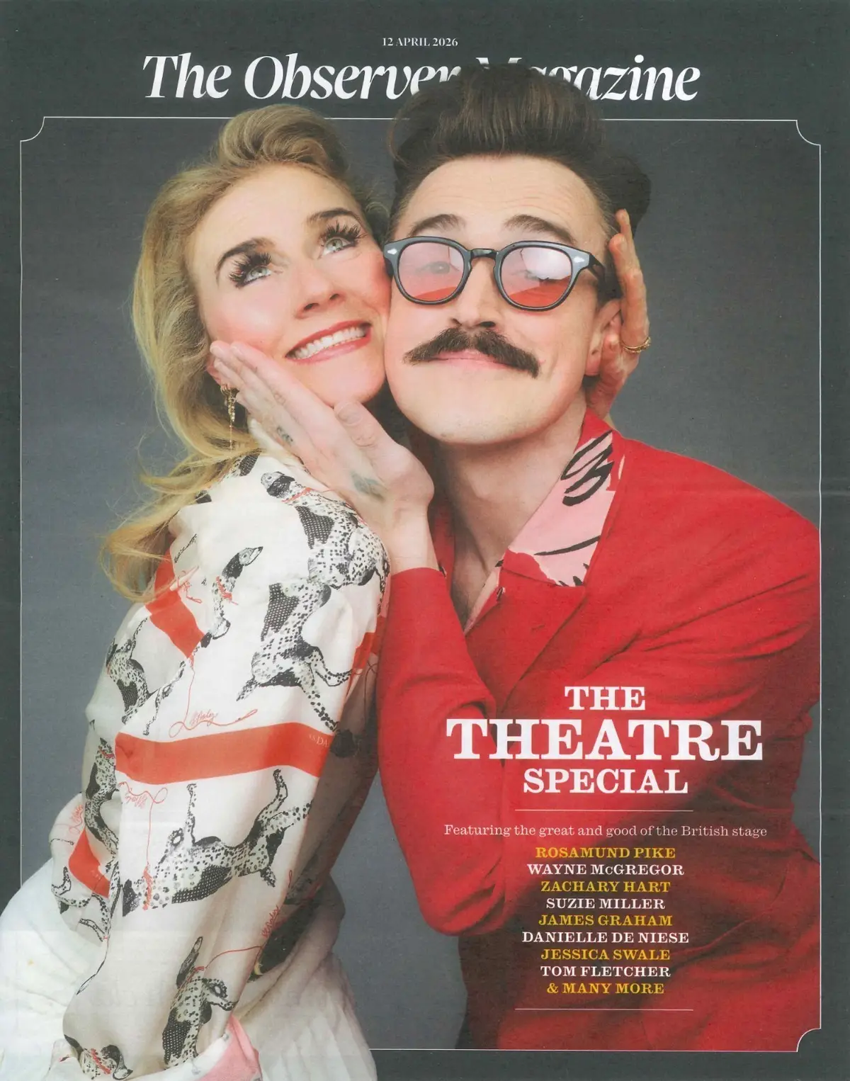 Observer Magazine: Theatre Special, Olivier Awards, Rosamund Pike, 12.4.26