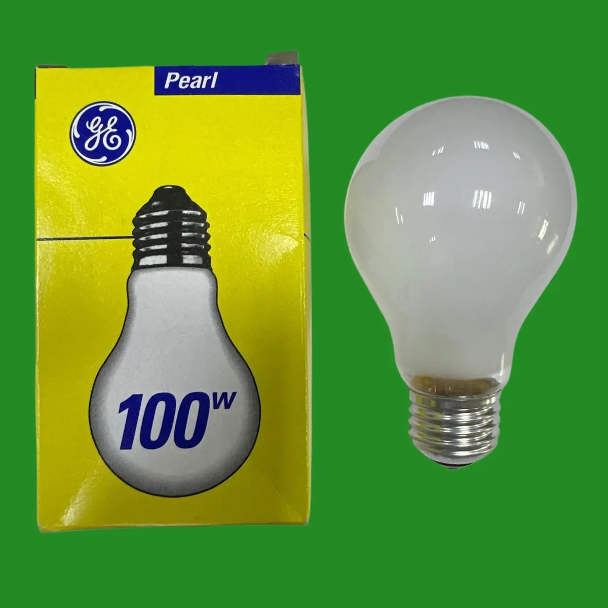 10x 100W GE Dimmable Pearl GLS A60 Incandescent Light Bulbs ES E27 Edison Screw